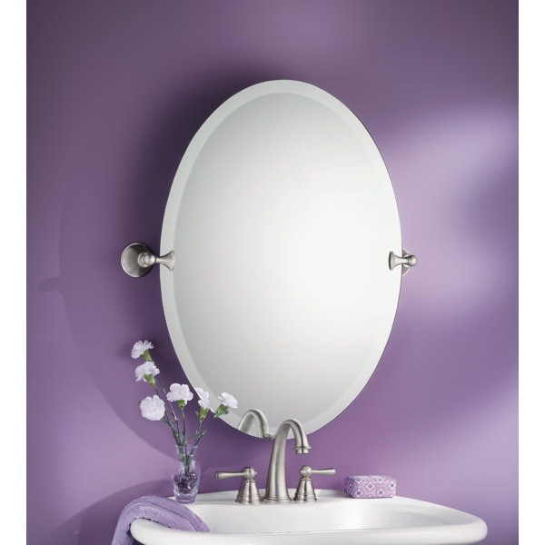 DN2692CH,BN Moen Glenshire Contemporary Beveled Frameless Vanity Mirror & Reviews